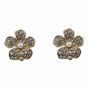 Diamante & Pearl Flower Clip-on Earrings (90p Per Pair)