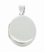 Silver Plain Oval Locket