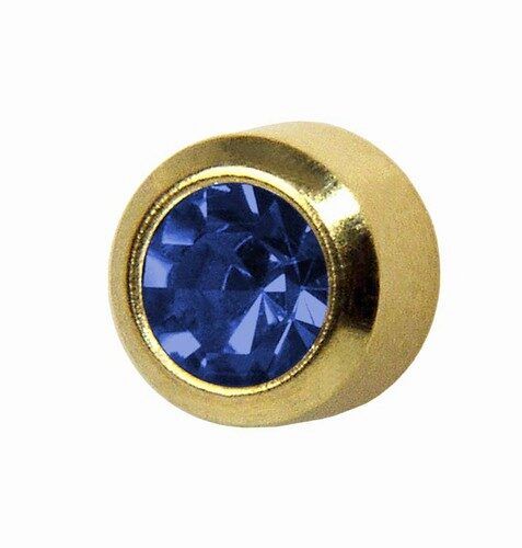 Mini Bezel Set Birthstone - Sapphire (September)