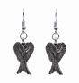 Pierced Angel Wing Drop Earrings (40p per pair)