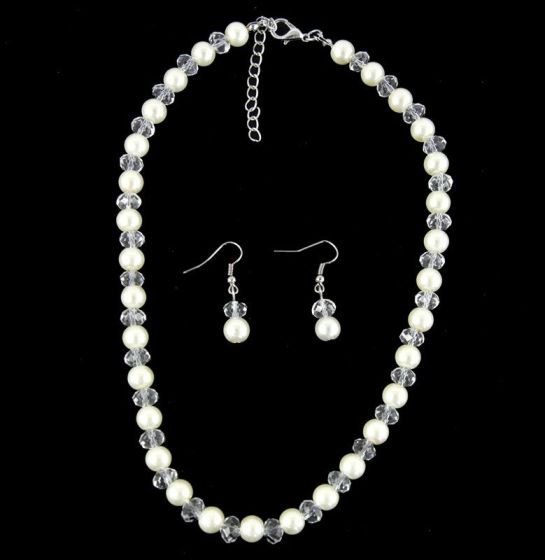 Venetti Pearl Necklace & Drop Earring Set (£1.40 Each)