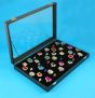 Black Leatherette Ring Display case