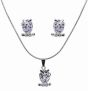 Venetti CZ Owl Pendant and Pierced Stud Earring Set (£2.20 Each)