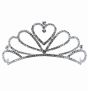 Diamante Heart Comb Tiara  (£2.20 Each)