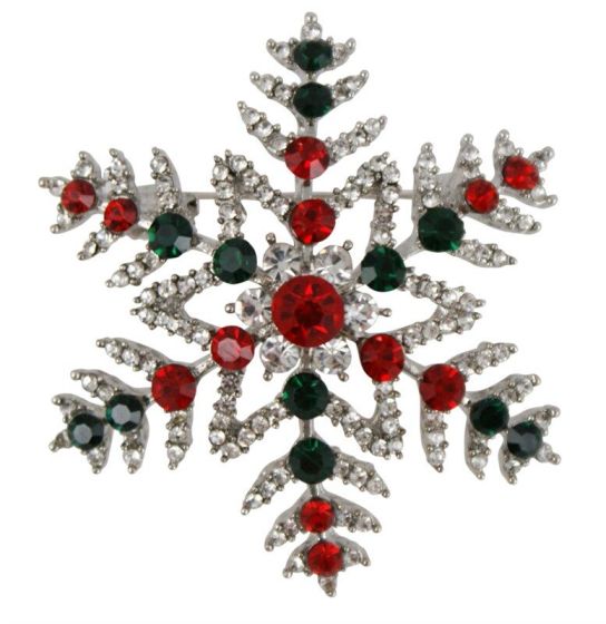 Venetti Diamante Snowflake Brooch  (£1.50 Each)
