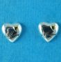Silver Heart Mum Stud Earrings (£3.95 Each)