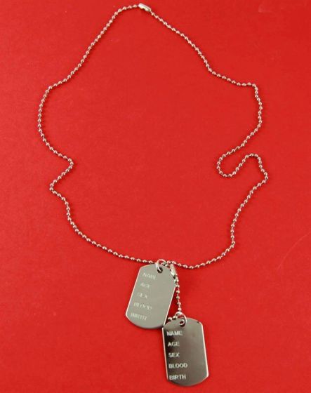 Double Dog Tag Necklace (70p each)