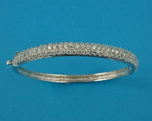 Silver & CZ Bangle