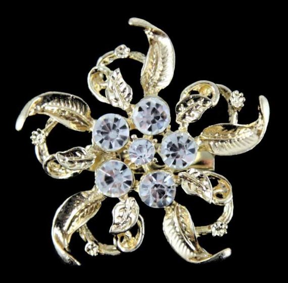 Venetti Diamante Flower Brooch (60p Each)