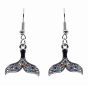 Diamante Mermaid Tail Drop Earrings (45p Per Pair)