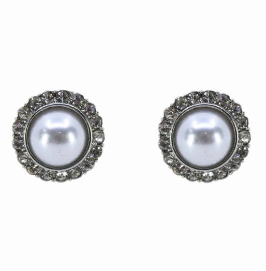 Diamante & Pearl Clip-on Earrings (£1.05 per pair)