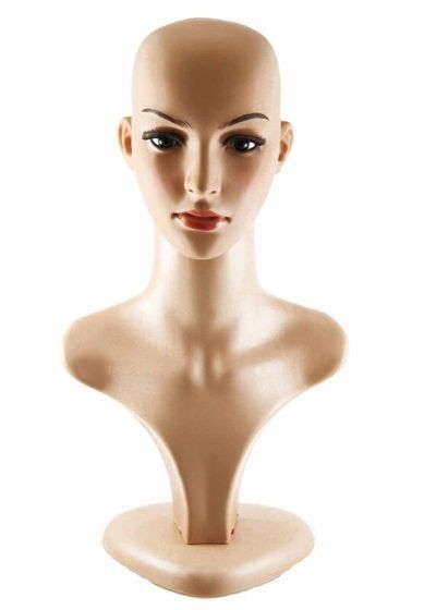 Plastic Female Mannequin Display Bust/Head