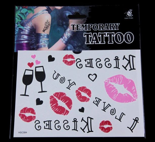 Assorted Kiss Temporary Tattoos (30p per sheets)