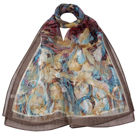 Abstract Floral Chiffon Scarves (£1.45 Each)