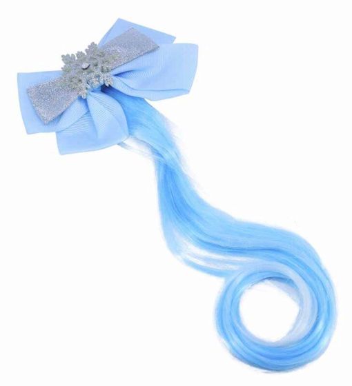 Girls Snowflake Faux Hair Bow Concord Clip (£1.10 each)