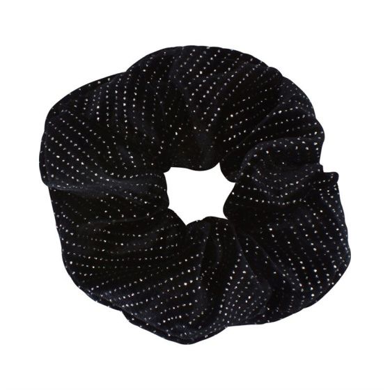 Velvet & Glitter Hair Scrunchies  (12cm)