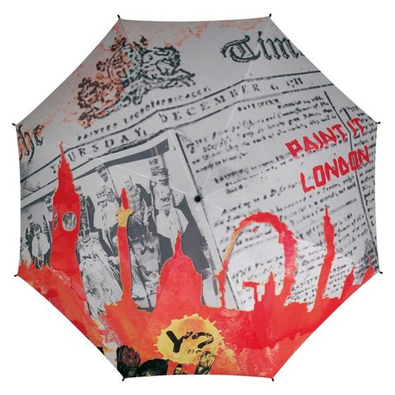 Mini Newspaper London Skyline Umbrella
