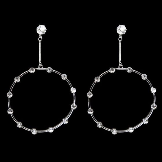 Venetti Collection Pierced Diamante Hoop Earrings (£1.40 Per Pair)