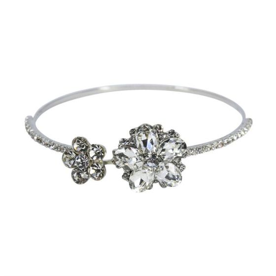 Diamante Floral Bangle (£1.50 Each)