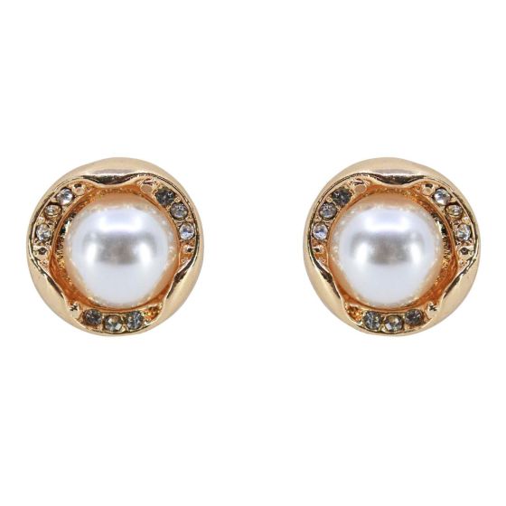 Diamante & Pearl Clip-on Earrings (£1.05 per pair)