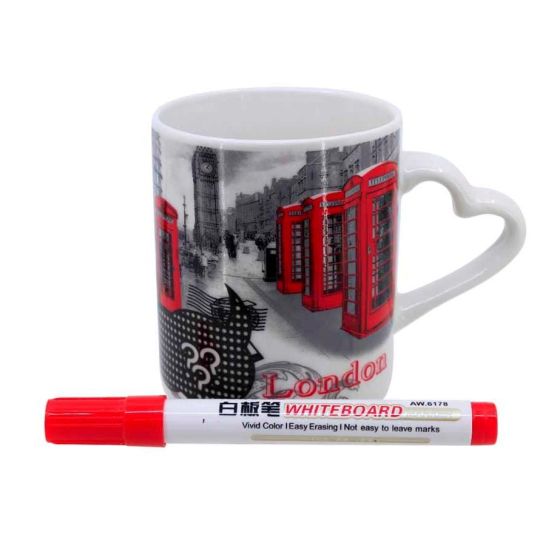 London Print Mug & Message Pen Set  (£2.25 Each)