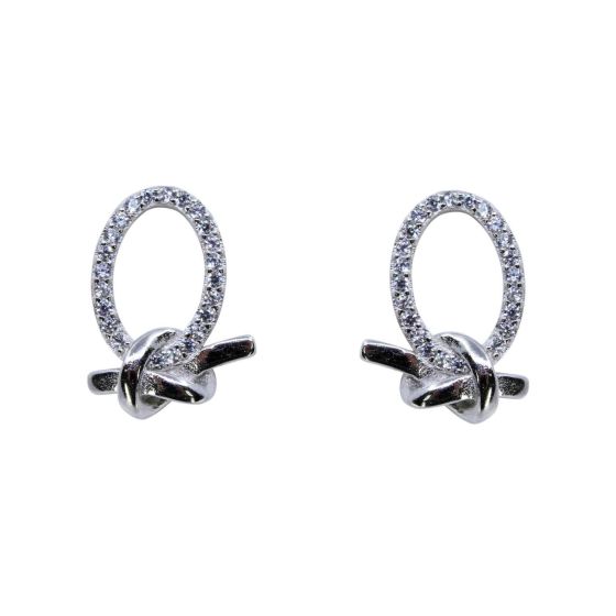 Silver Clear CZ Stud Earrings (£4.50 Each)