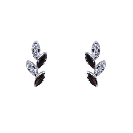 Silver Clear CZ Stud Earrings (£2.10 Each)