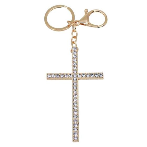 Diamante Cross Bag Charm (£1.50 Each)