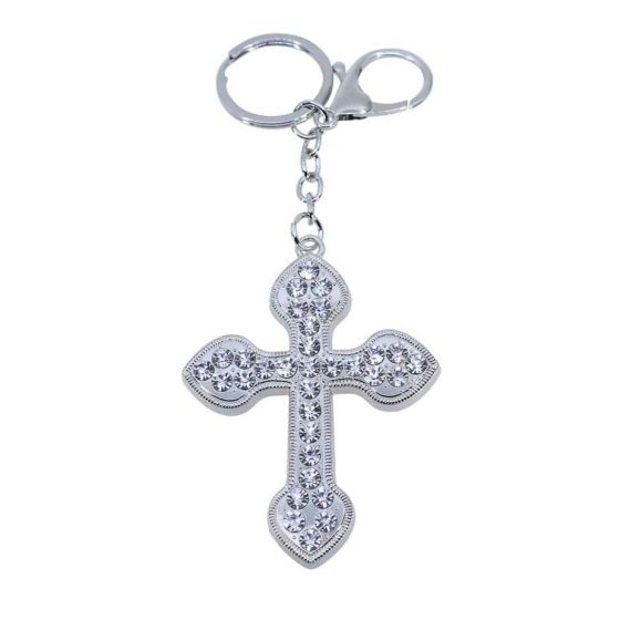 Diamante Cross Bag Charm (£1.50 Each)