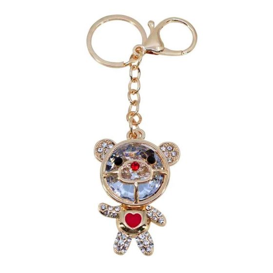 Diamante Teddy Bag Charm (£1.50 Each)