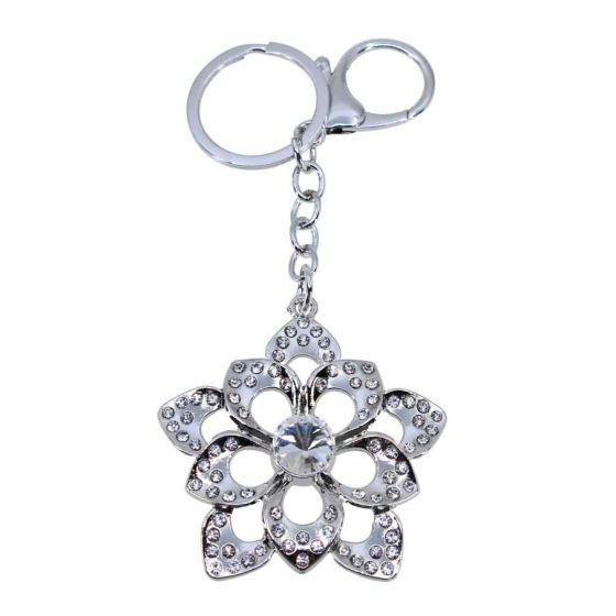 Diamante Flower Bag Charm (£1.50 Each)