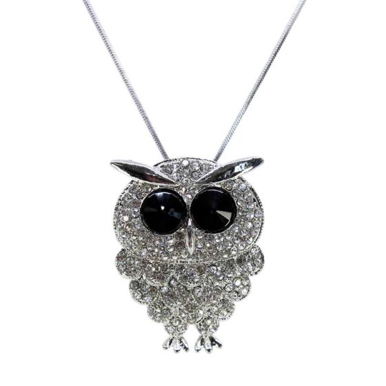 Diamante Owl Pendant (£2.20 Each)