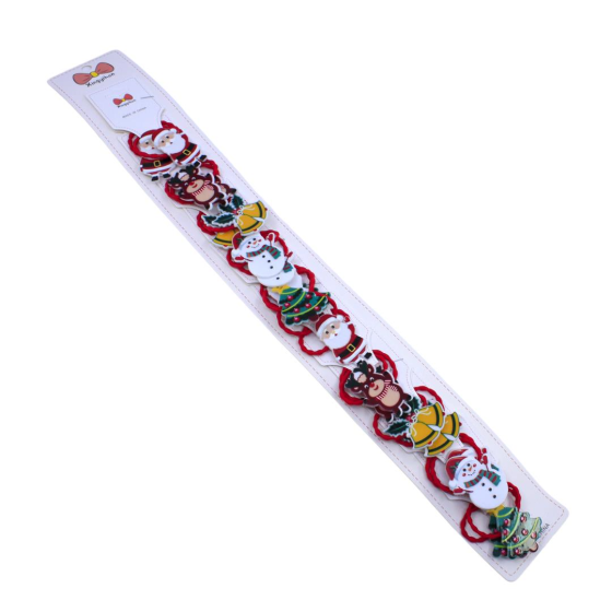 Kids Christmas hair elastics