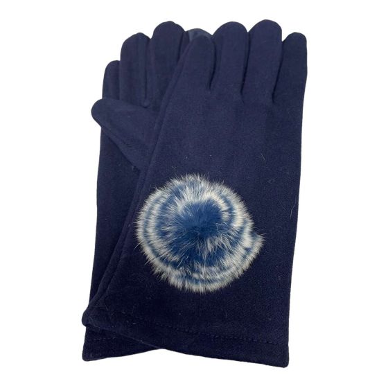 Ladies Winter Touch Screen Gloves With Pompom ( £2.20 per pair)