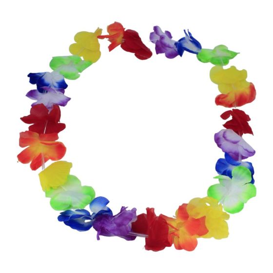 Multicolour Hula Lei Flower Party Garland (£0.35 Each)