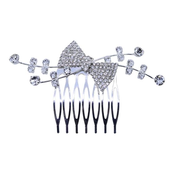 Diamante Bow Comb (£1.80 Each)