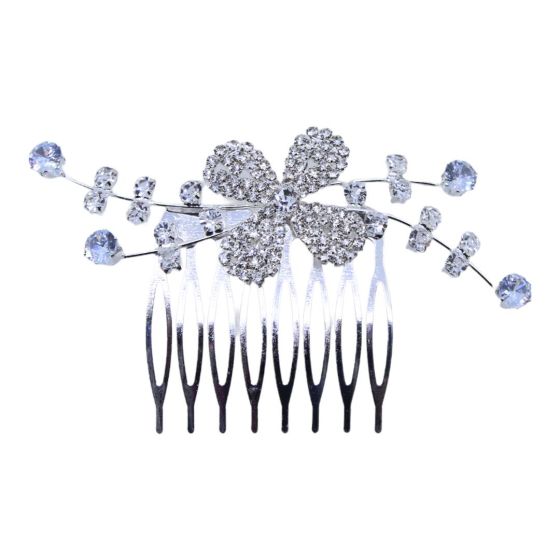 Diamante Flower Comb (£1.80 Each)