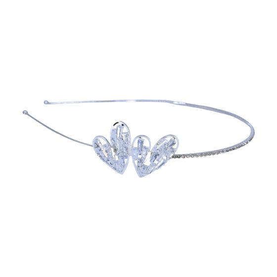 Hearts Diamante Alice Band (£2.50 Each)