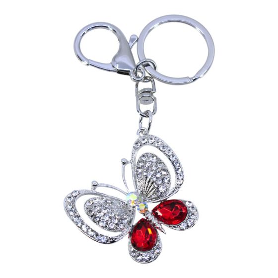 Diamante Butterfly Bag Charm (£1.60 Each)