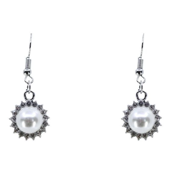 Venetti Diamante & Pearl Drop Earrings (£0.50 per pair)