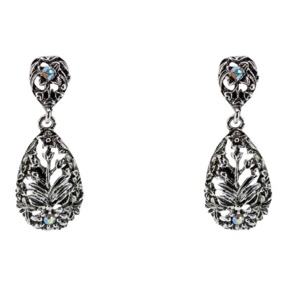 Diamante Clip-on Drop Earrings (£1.20 per pair)