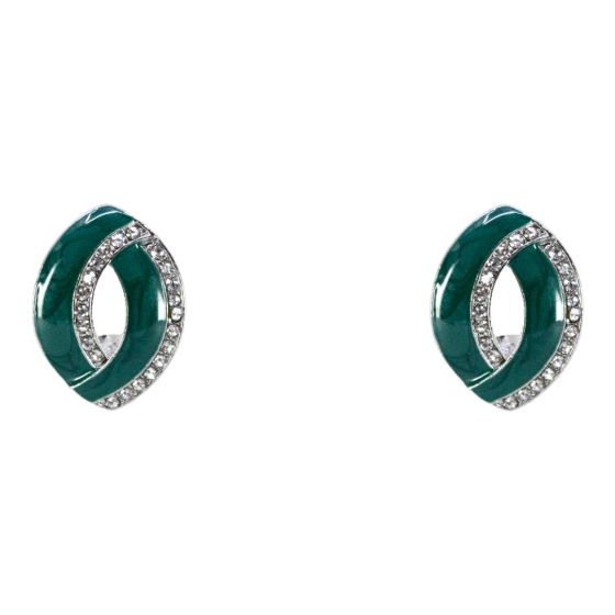 Diamante & Enamel Clip-on Earrings (£1.20 per pair)