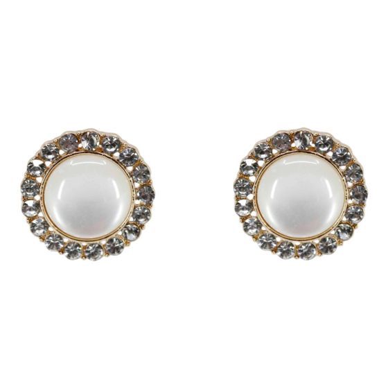 Diamante Clip-on Stud Earrings (£1.20 per pair)