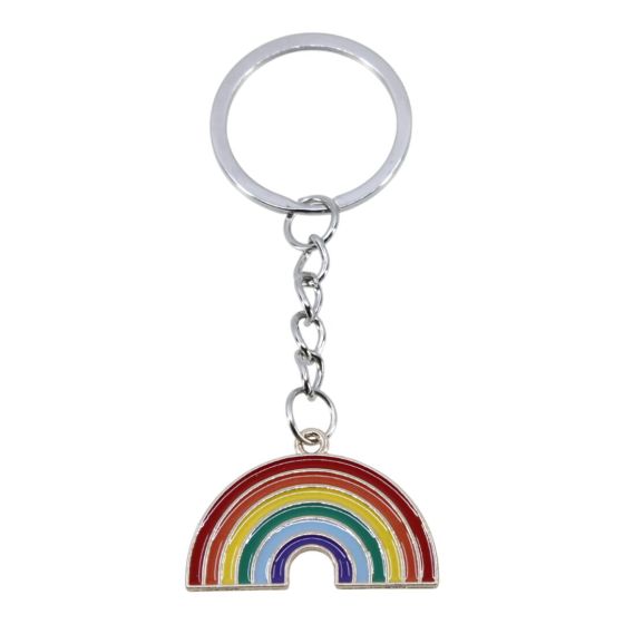 Enamelled Rainbow Keyrings (£0.40 Each)