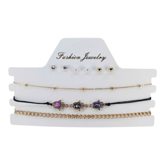 Choker & Stud Earring Set (£0.85p per set)