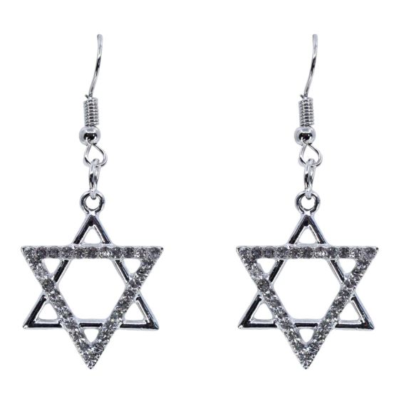 Venetti Diamante Star Of David Drop Earrings (£0.50p per pair)