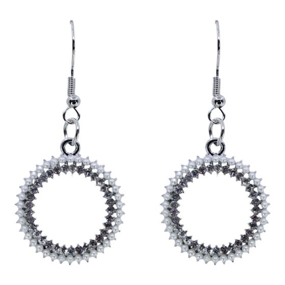 Venetti Diamante & Pearl Drop Earrings (£0.60 per pair)