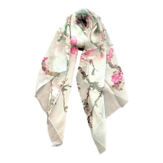 Ladies New silk Feel Chiffon scarf (£1.75 Each )