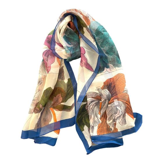 Ladies New silk Feel Chiffon scarf (£1.75 Each )