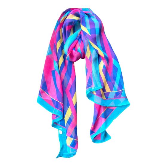 Ladies New silk Feel Chiffon scarf (£1.75 Each )